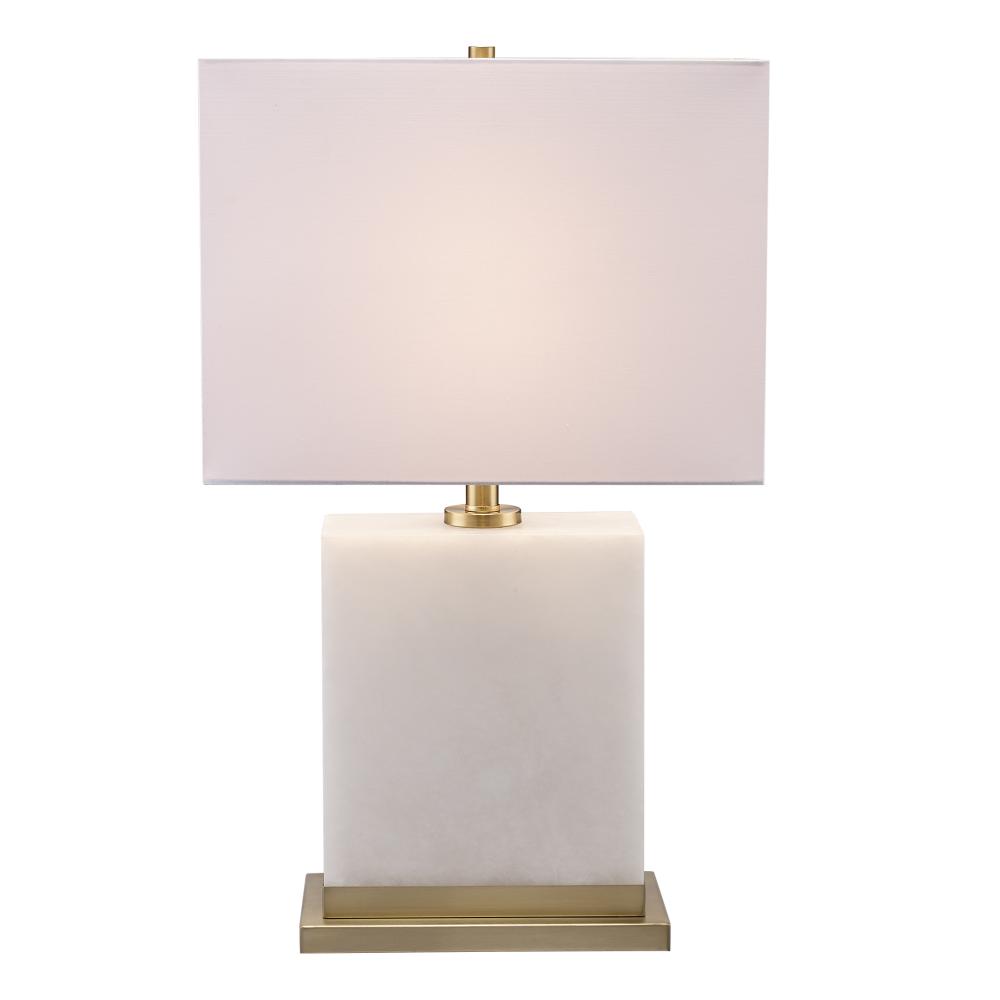 1LT TABLE LAMP-ALABASTER BASE-